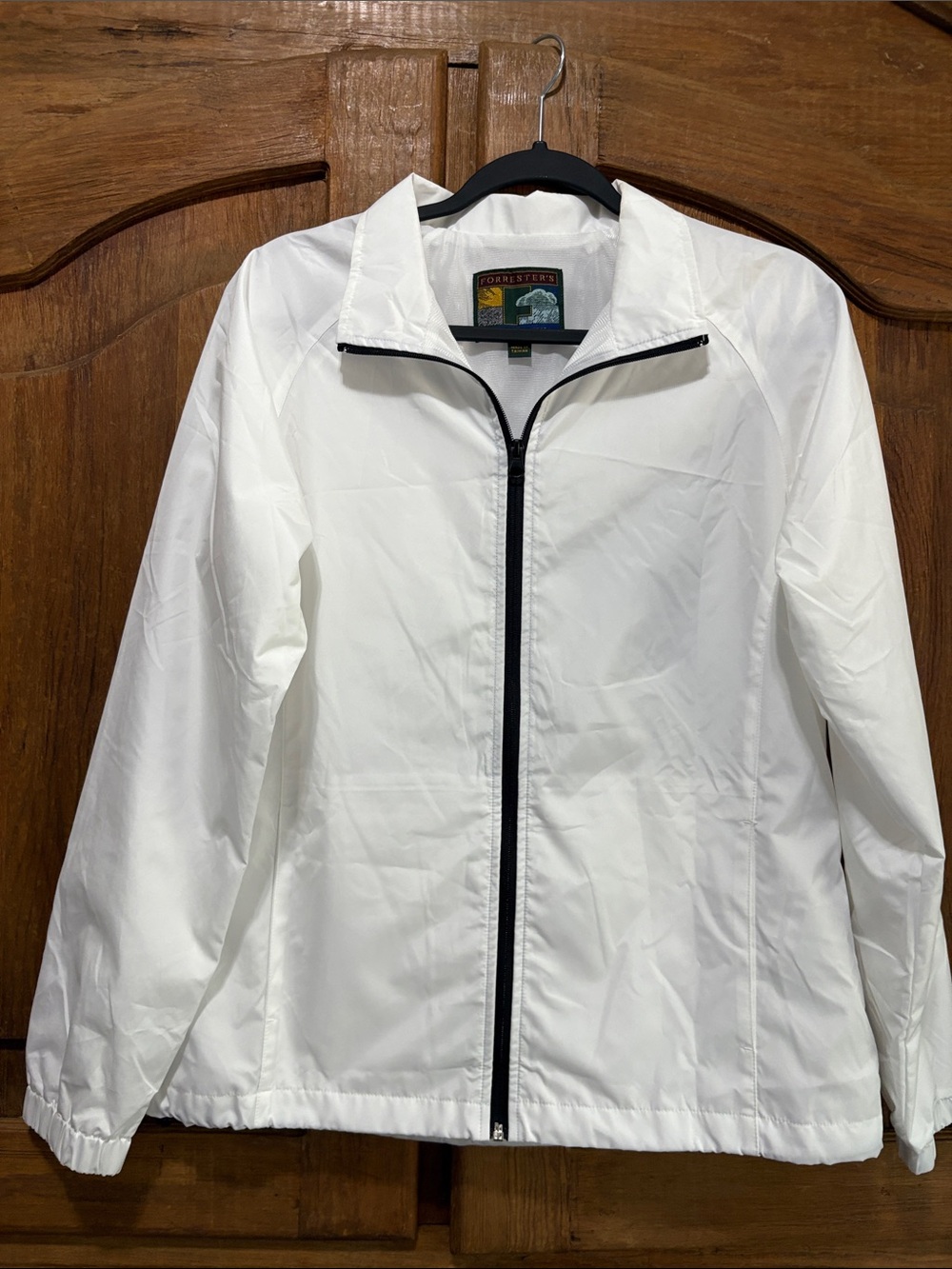Forrester’s Women's White Utility Zip Jacket with Black Trim